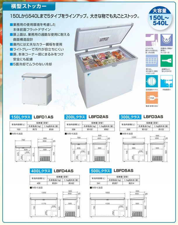 日本製冷凍ストッカー