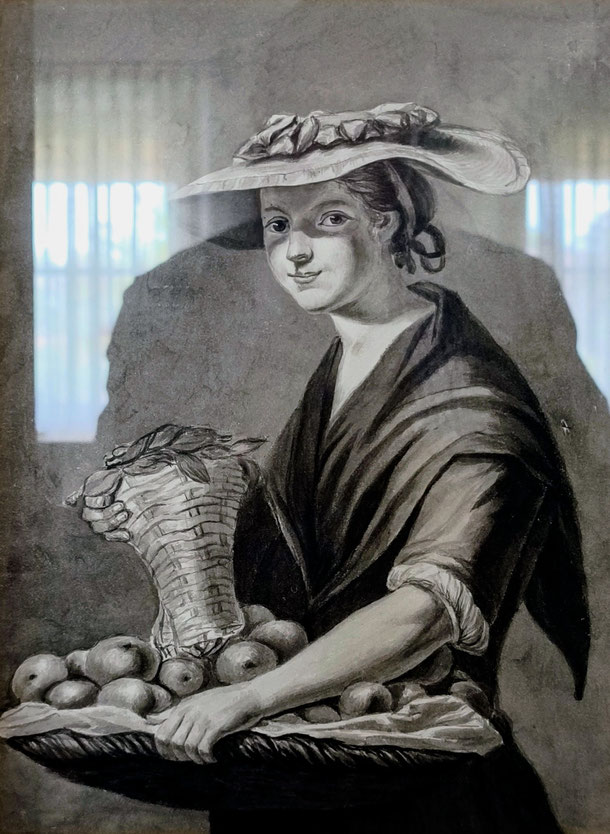 Federeichnung La belle jardiniere