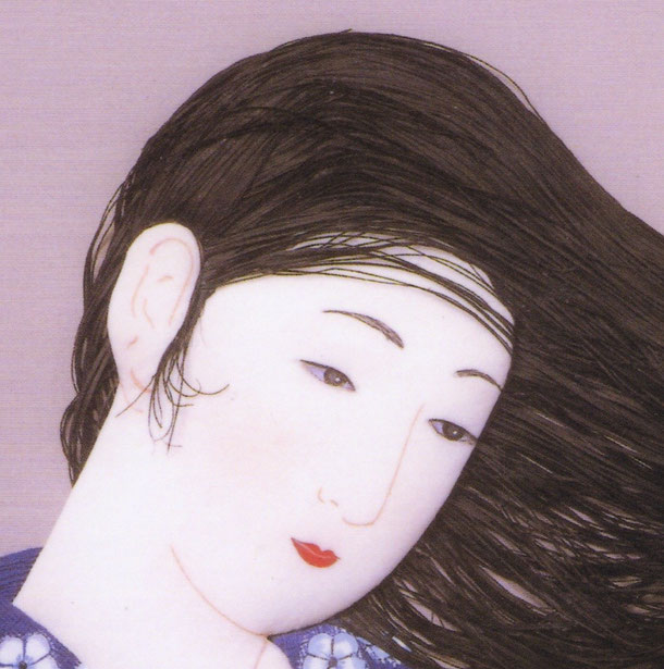 髪梳ける女（橋口五葉）