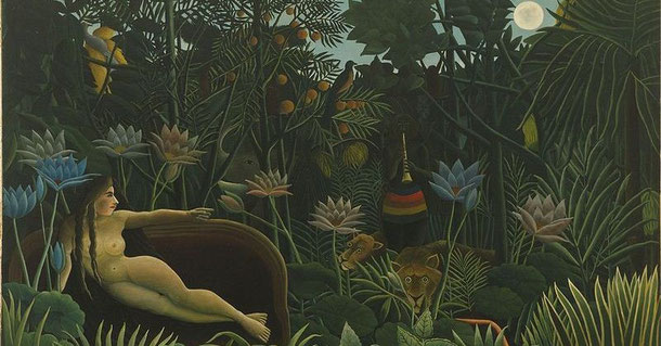Der Traum (1910) (Gemälde: Henri Rousseau, Lizenz: gemeinfrei)