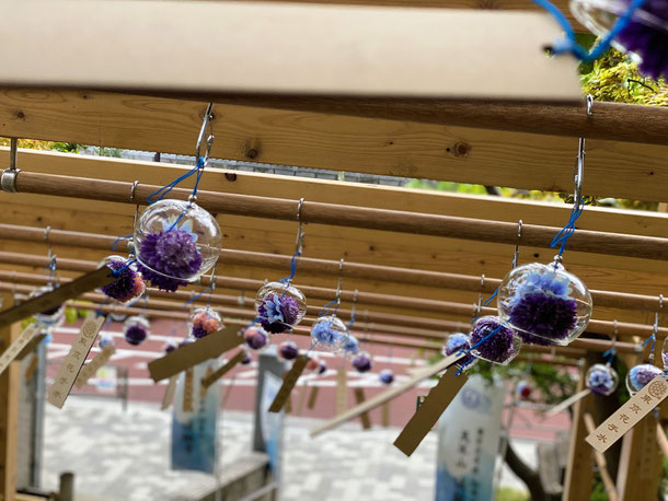 法輪寺 風鈴 青
