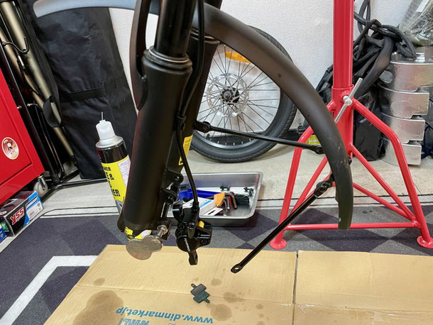ADO Air 20 Pro 油圧ブレーキ修理作業