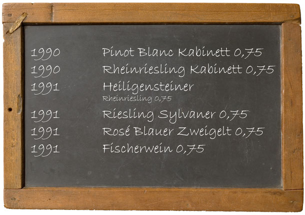 Jahrgangswein 1990 1991 1992 1993 1994 1995 1996 1997 1998 199 Weingut Franz Bayer Königsbrunn am Wagram
