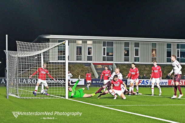 Doelpunt Jong AZ - Telstar de 0-1 van Rein Smit.... 