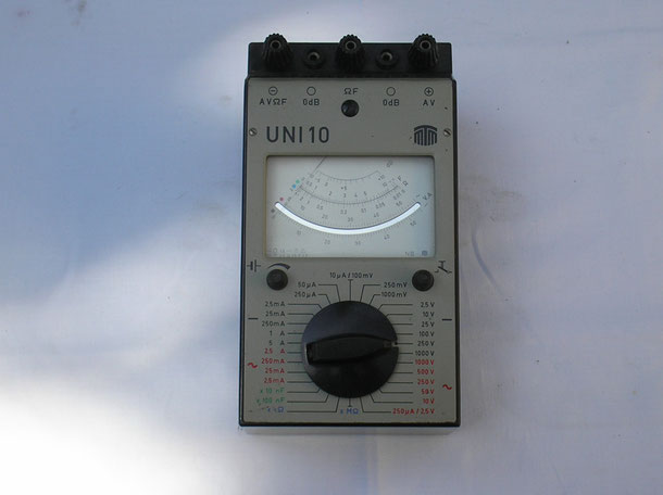 MTM Messtechnik Mellenbach DDR  Vielfach Multimeter UNI  10  von 1978