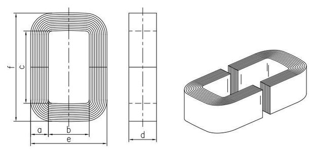 amorphe Schnittbandkerne entsprechend METGLAS Qualität AMCC-1- AMCC-1000