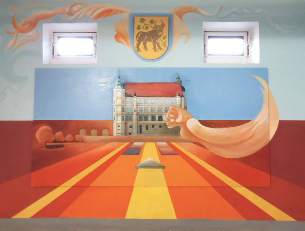 Hauptwand des Güstrow-Raumes. 2,5mx3,5m, NG, Güstrow 2019/20