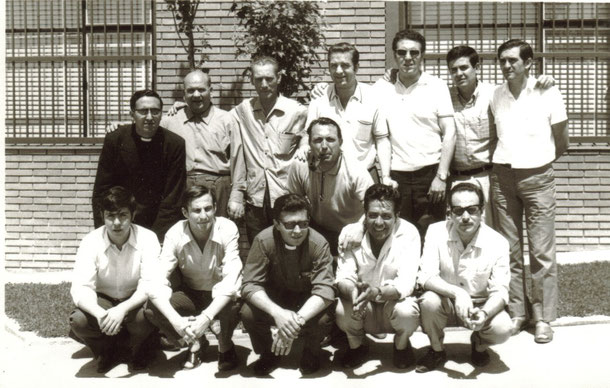Don Vidal con un grupo de cursillistas - Archivo del MCC Sigüenza-Guadalajara