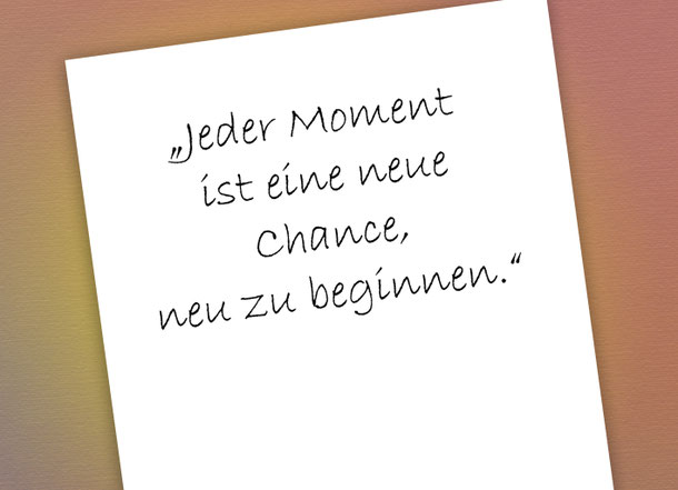 Zitat, neue Chance