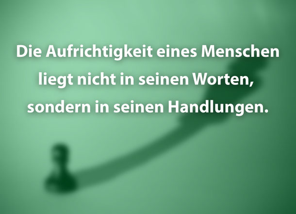 Zitat, Worte und Taten