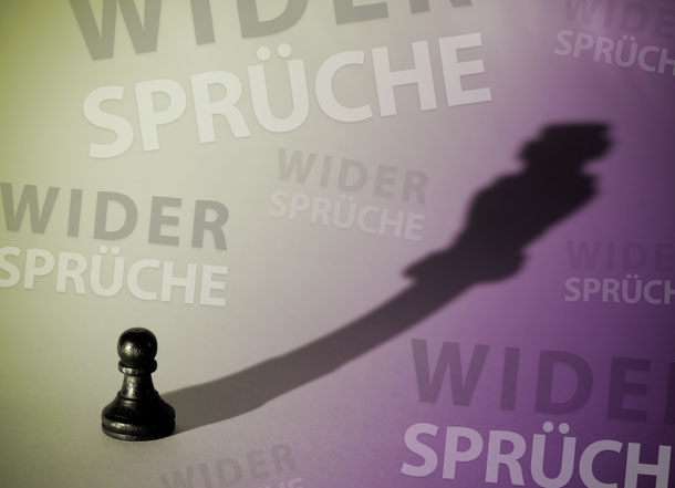 Schachfigur, Bauer denkt, er wäre eine Dame, Widerspruch