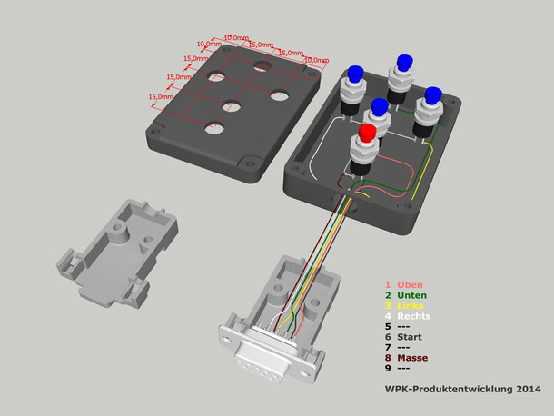 Tasten-Joystick in Sketchup