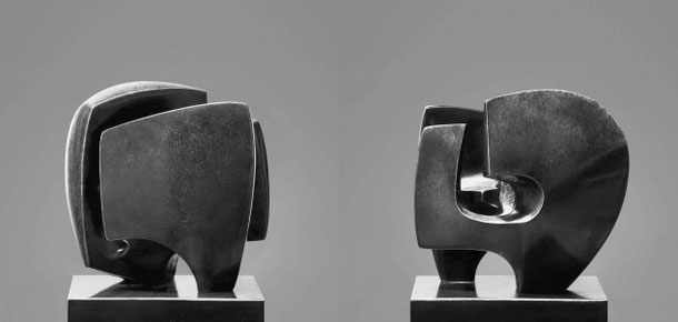 Jean-Pierre GHYSELS, sculpture bastide 18,5 x 15 x 10,5 cm bronze brut, poli et patiné, 1971, 5 ex. — bastide 7.3 x 5.9 x 4.1 inches polished, unpolished and patinated bronze, 1971, 5 ed.