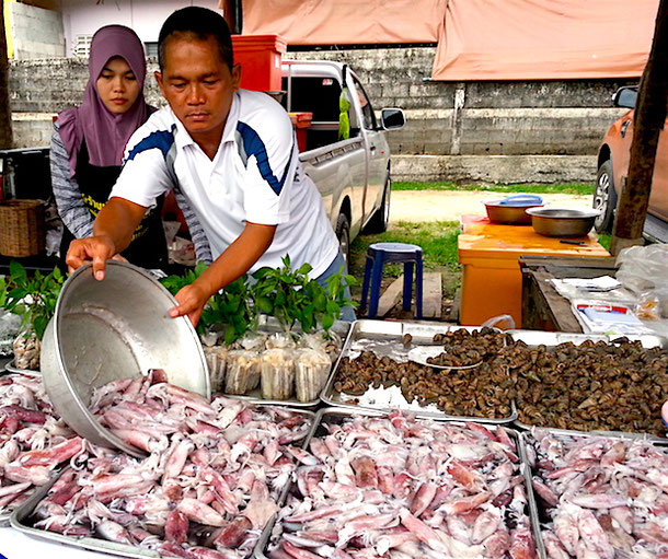 Sea food at the Bang Niang Market