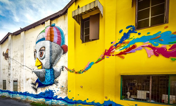 Hunt for street art in Phuket Old Town: the Alternative Travel Guide to Phuket