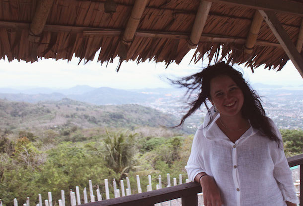 Overlooking the hills at the Big Buddha of Phuket