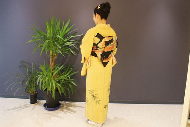 着付け。東横線綱島の美容院で着付け