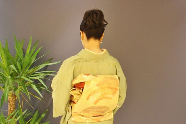 東横線綱島の美容院で着付け
