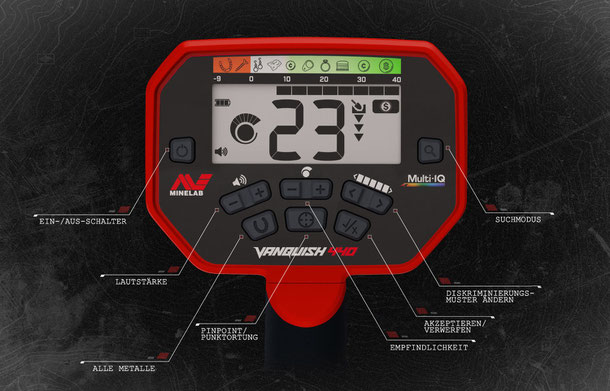 Display Minelab Vanquish 440