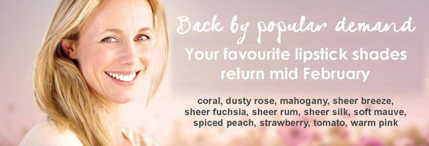 Lipsticks at CMB-Solent, Colour Fareham, Lesley Wrankmore, Personal Stylist, Colour Analysis, Colour me Beautiful