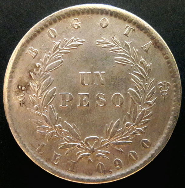 confederación granadina, 1859, moneda antigua, colombia, historia, museo internacional de la moneda, numismática, moneda de plata, siglo XIX 