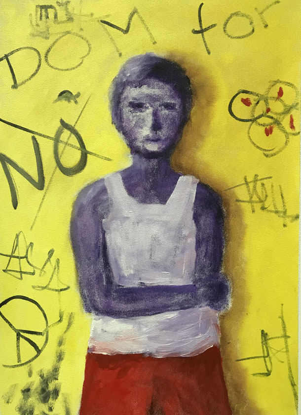 In flagranti , Oil on canvas / 50 x36 cm ( 116 )