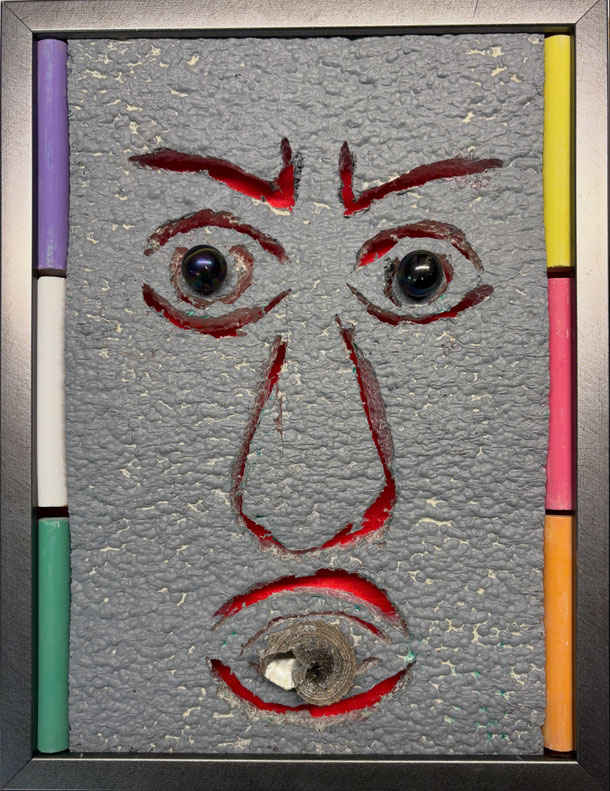 Sardini likes snails, styrofoam, 28 x 21 cm, 2025/70