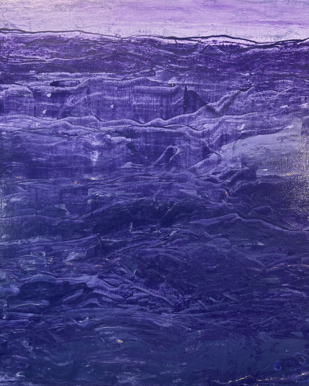 The way to the summit, acryl on canvas, 30 x 25 cm, 2025/43