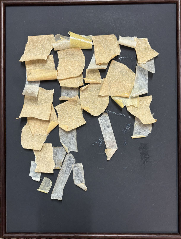 Artist´s nightmare, an empty memory, tapes on paper, 40 x 30 cm, 2024/16