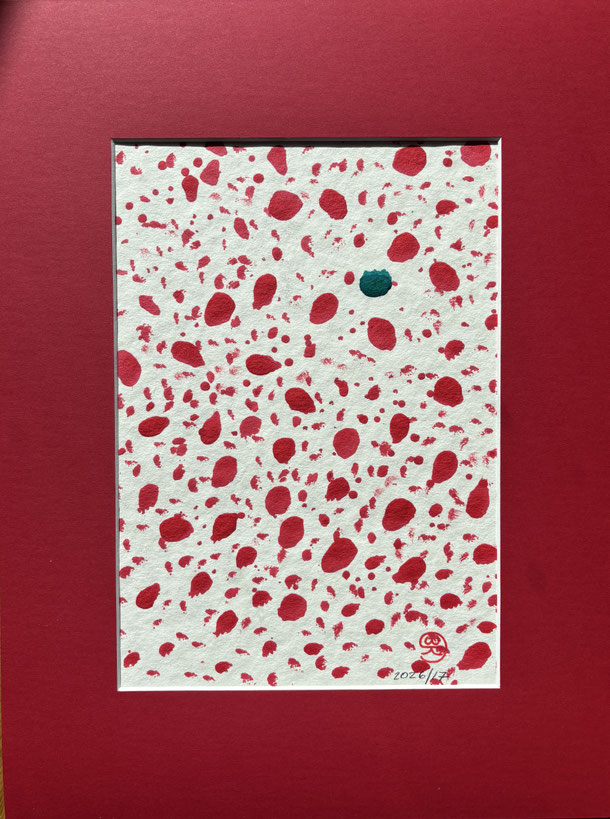 All but Fibonacci, ink on cardboard, 29,7 x 21 cm, 2026/17