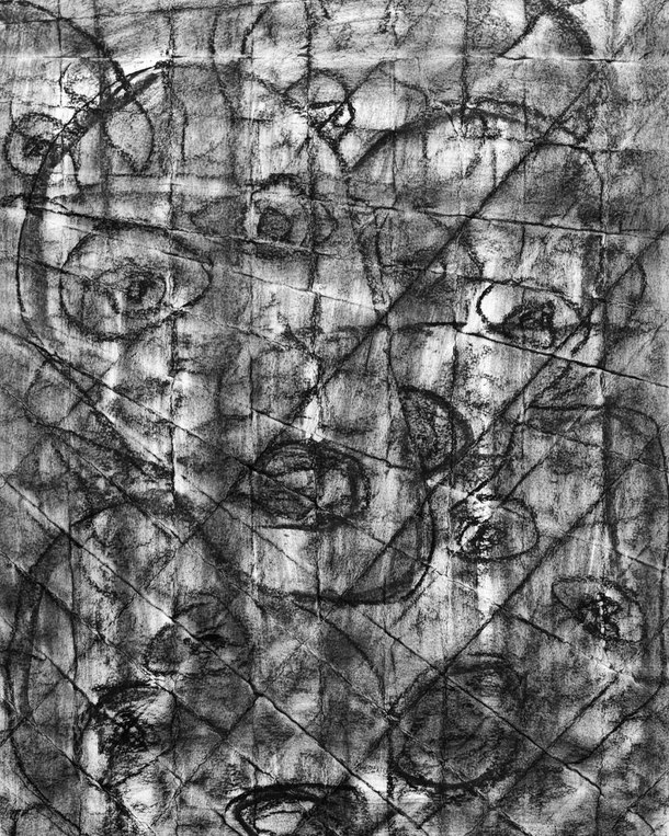 The childreen of Käthe K., charcoal on paper, 59,7 x 42,0 cm, 2024/18