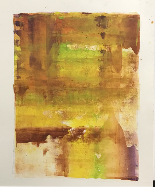 Near desert, oil on paper, 47 x 40 cm, 2022 / 2