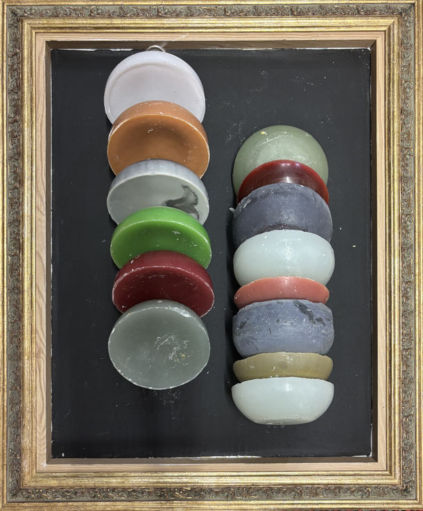Antithetical, wax on panel, 48 x 37 cm, 2026/12