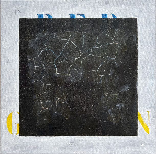 Red, Blue, Green, acc. to Malewitsch, acryl on canvas, 40 x 40 cm, 2025/44