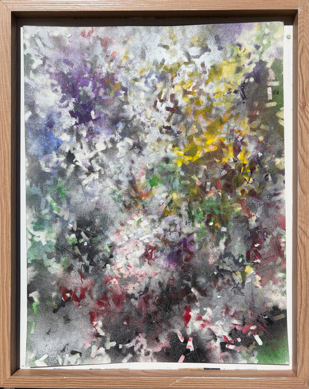 When will spring return to earth?, acrylic on paper, 46 x 35 cm, 2025/47