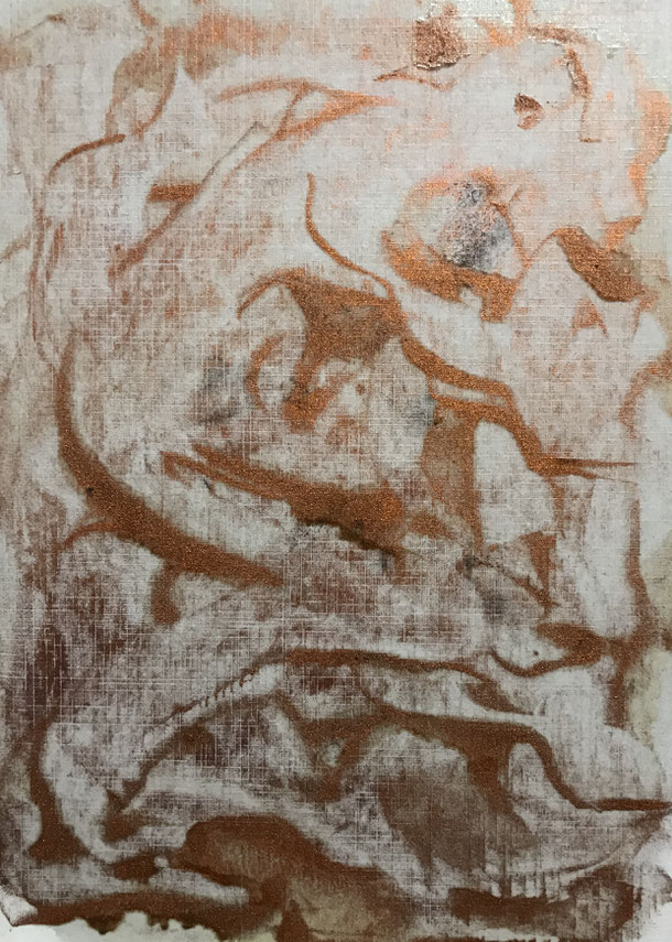 Creatures, Cu pigment on cardboard, 29,7 x 21 cm, 2019, 161