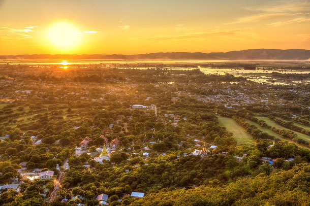 Mandalay: Sonnenuntergang