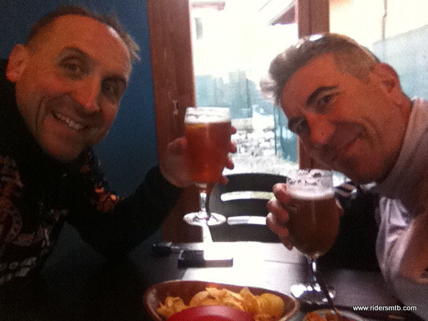 E la birra toglie la fatica ai biker...grande giornata!