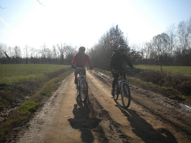 Oggi scorazziamo sulla morenica con un sole abbagliante 