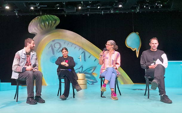 v.l.: Kinan Hmeidan, Valentina Schüler, Lene Grösch, Alexander Darkow