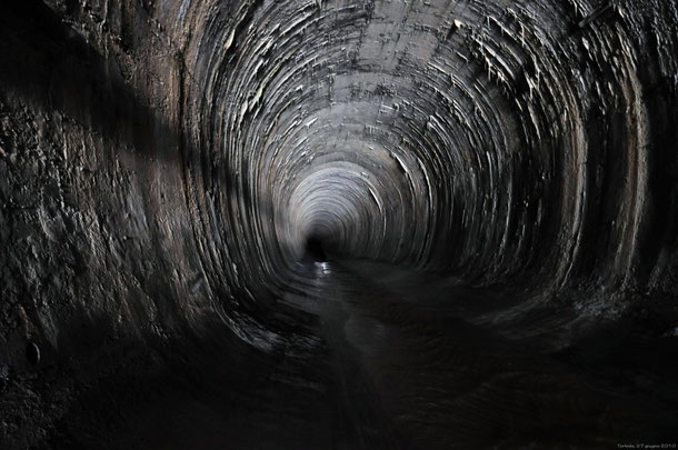 La "Galleria Caproni" nel tunnel Adige-Garda a Torbole (TN) una delle location del Documentario "Tunnel Factories"