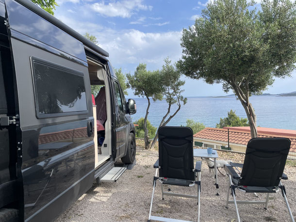Meerblick auf dem Camping Nevio in Orebic 