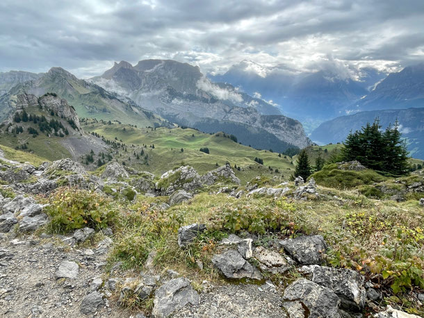 Malerischen Hochplateau, durch das unser Wanderweg uns führt 