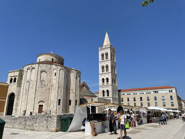 Kirche St. Donatus - eines der bekanntesten Wahrzeichen von Zadar 