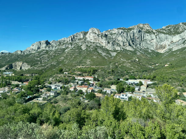 Fahrt durch den Nationalpark Calanques zurück zum Campingplatz in Cassis 