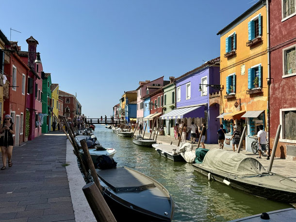 Fischerhäuser auf der Insel Burano