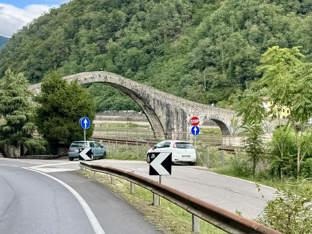 Ponte della Maddalena oder auch Teufelsbrücke 