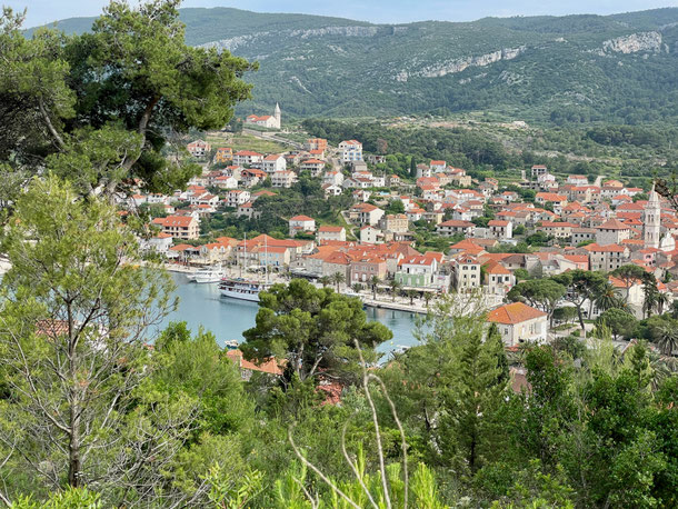 Blick auf Jelsa 