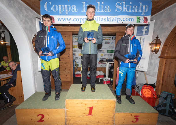 U18 M: Lorenzo Milesi (2.), Enrico Pellegrini (1.), Luca Curoni (3.)