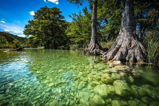 Cooling crystal clear waters of the Frio River....